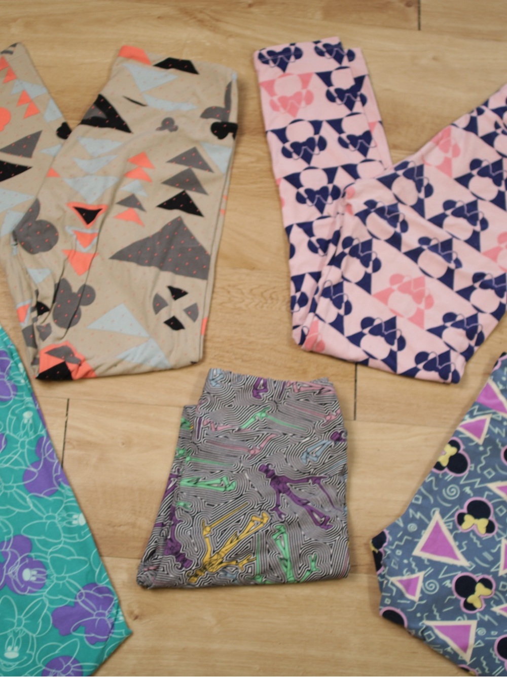 LuLaRoe Leggings in Beige, Pink, Purple, Teal, Gray